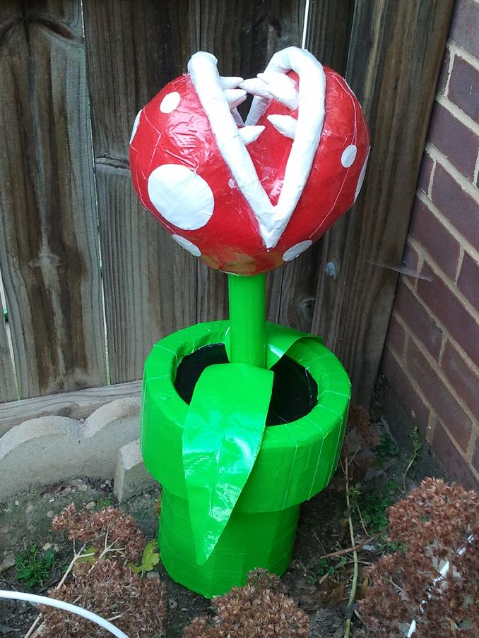 Probably my biggest Mario-related creation to date. This guy took a lot of dedication to look like this. I remade the plant several times and the pipe took a few attempts as well too.