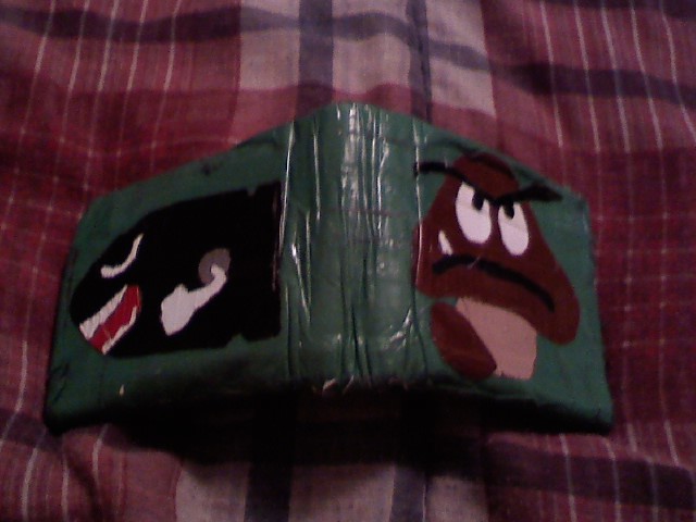 One of the first wallets I put Mario characters on. This was very worn from use by the time I took this picture.