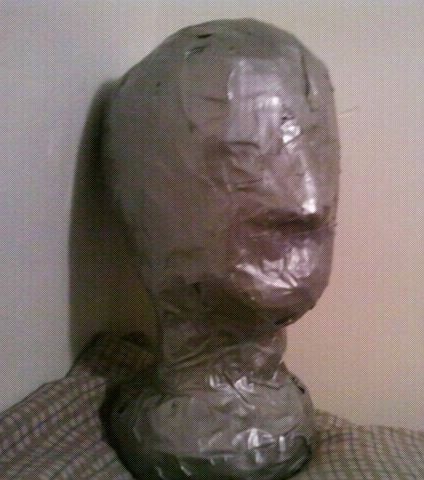Originally uploaded: August 17, 2011 <br></noscript></noscript> Here is a duct tape replica of my head. During the time that I made this, I was making a lot of hats. Originally, I was wrapping duct tape around my own head. I kept pulling out my hair with the duct tape and let me tell you, it’s not pleasant. I didn’t really like doing that so a life sized replica was a must. ” data-id=”621″ data-link=”https://ductilecreations.com/duct-tape/miscellaneous/bust” class=”wp-image-621″/></a><figcaption>Bust</figcaption></figure></li><li class=